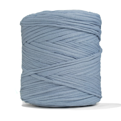Recycled T-Shirt Fabric Yarn - Cloudy Blue Color