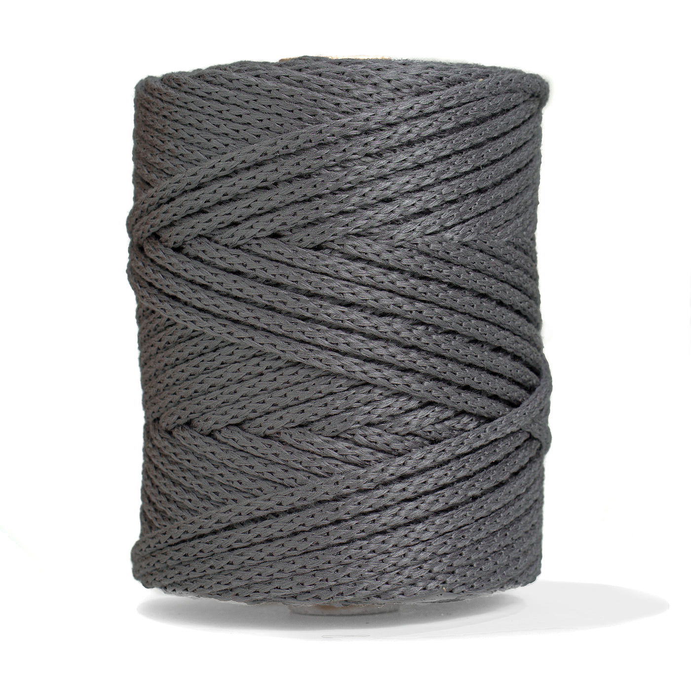OUTDOOR RECYCLED BRAIDED CORD 6 MM -  CHARCOAL GRAY COLOR