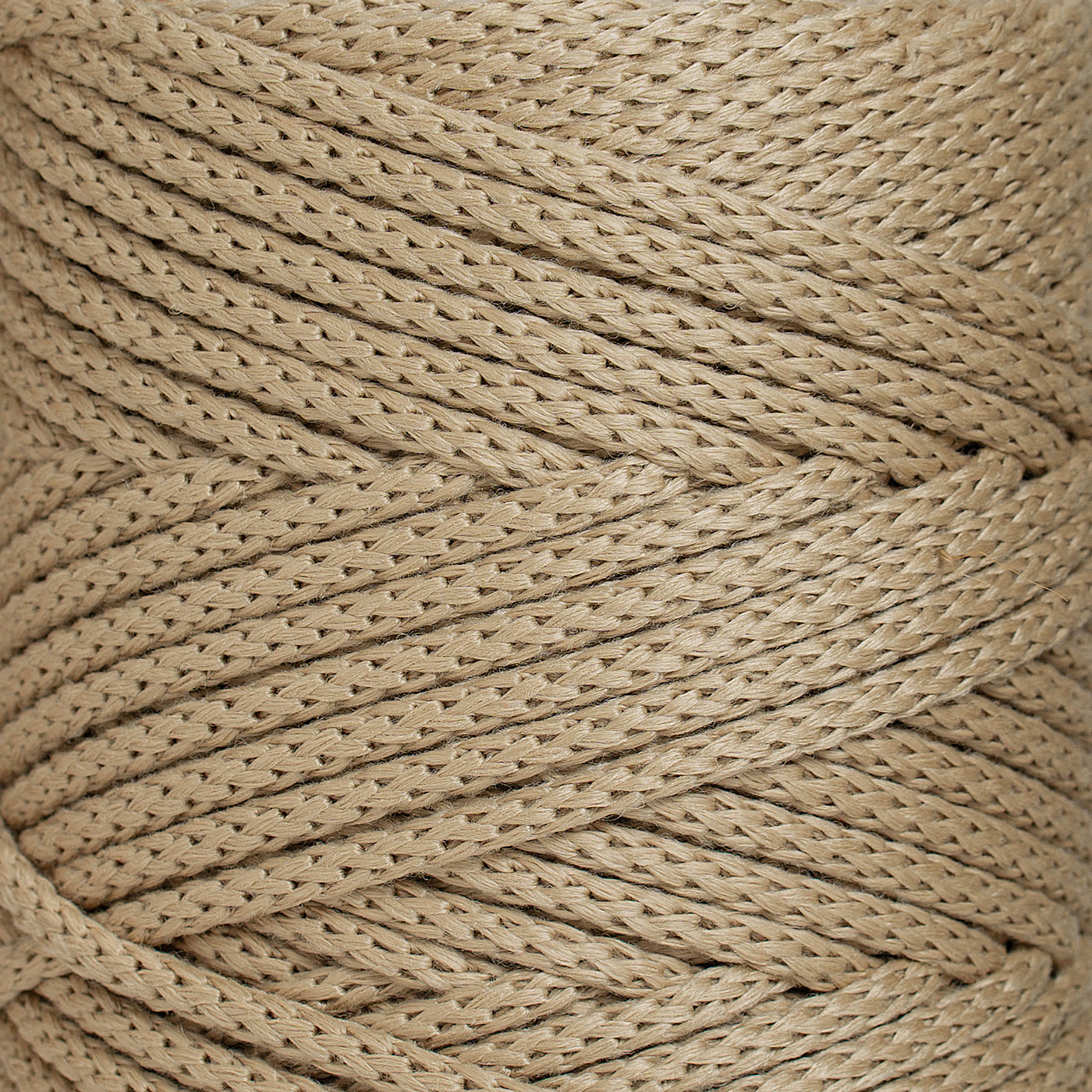 OUTDOOR RECYCLED BRAIDED CORD 6 MM -  SAND COLOR