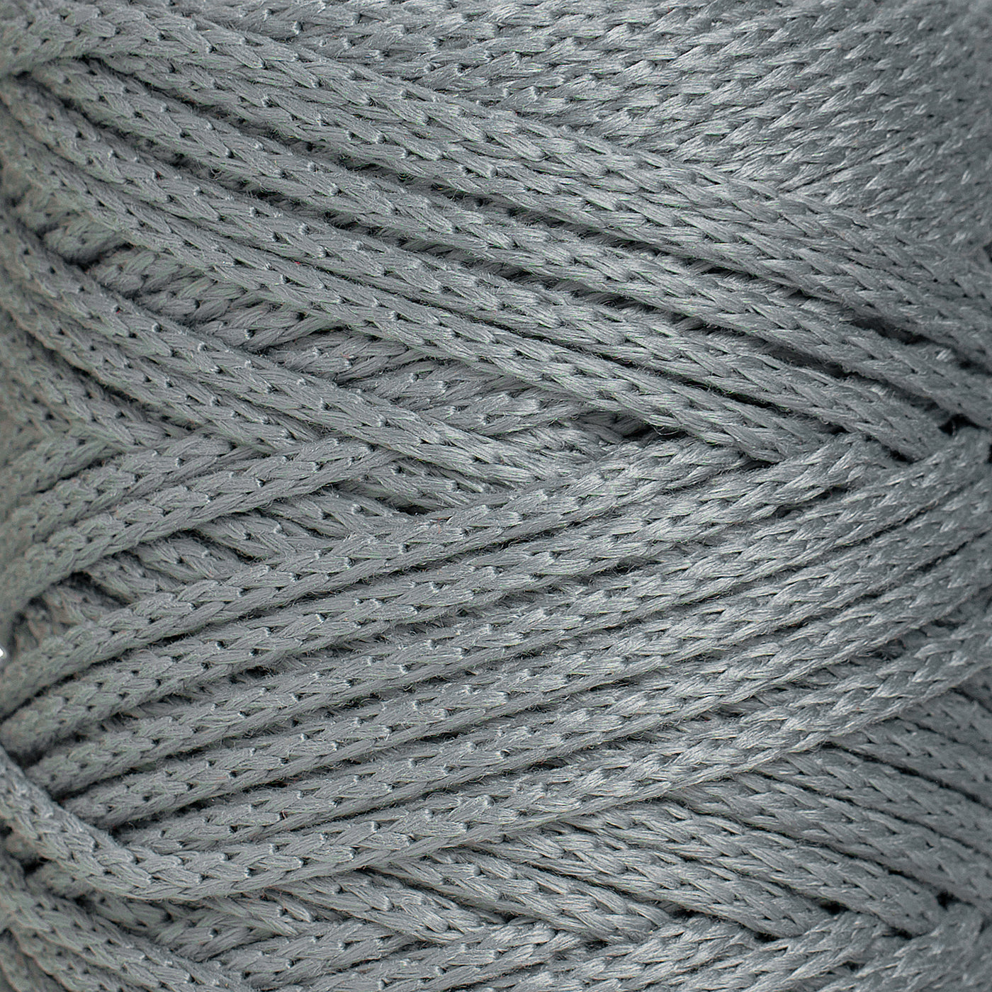 OUTDOOR RECYCLED BRAIDED CORD 6 MM -  SOFT GRAY COLOR