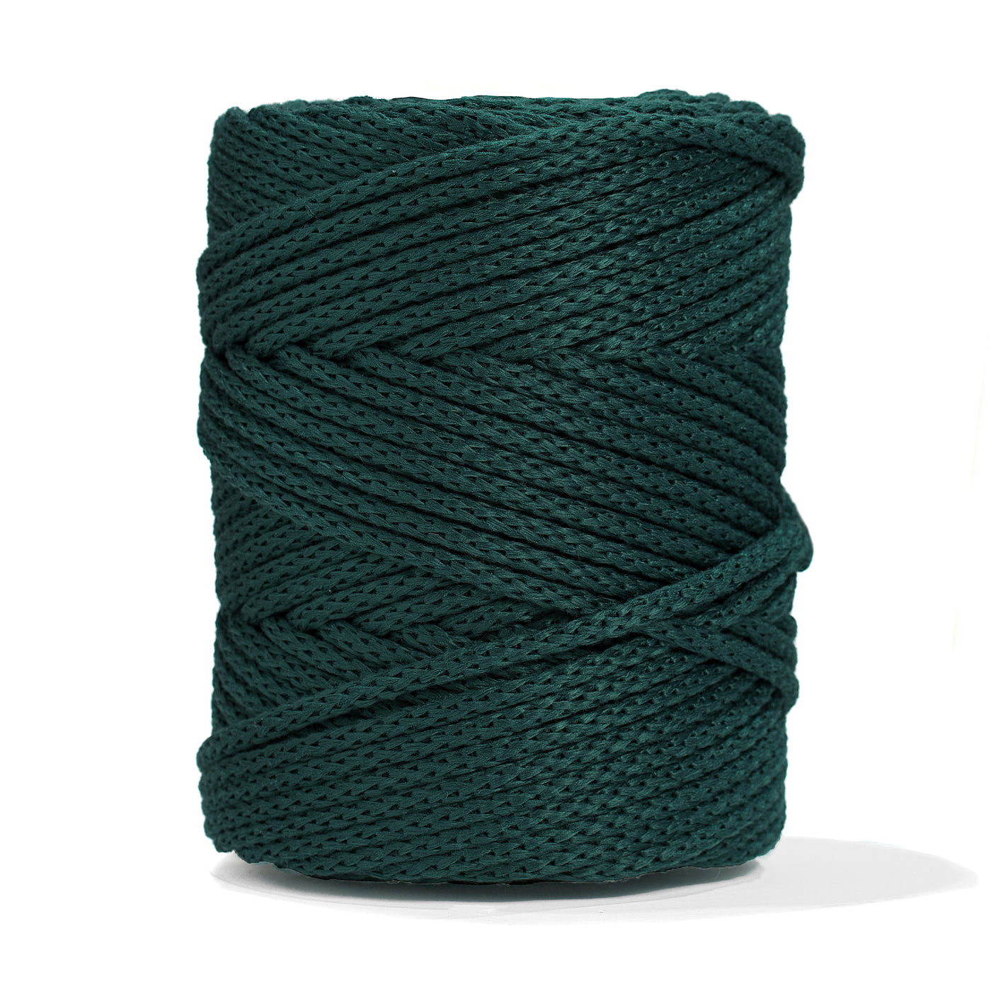 OUTDOOR RECYCLED BRAIDED CORD 6 MM -  FOREST GREEN COLOR
