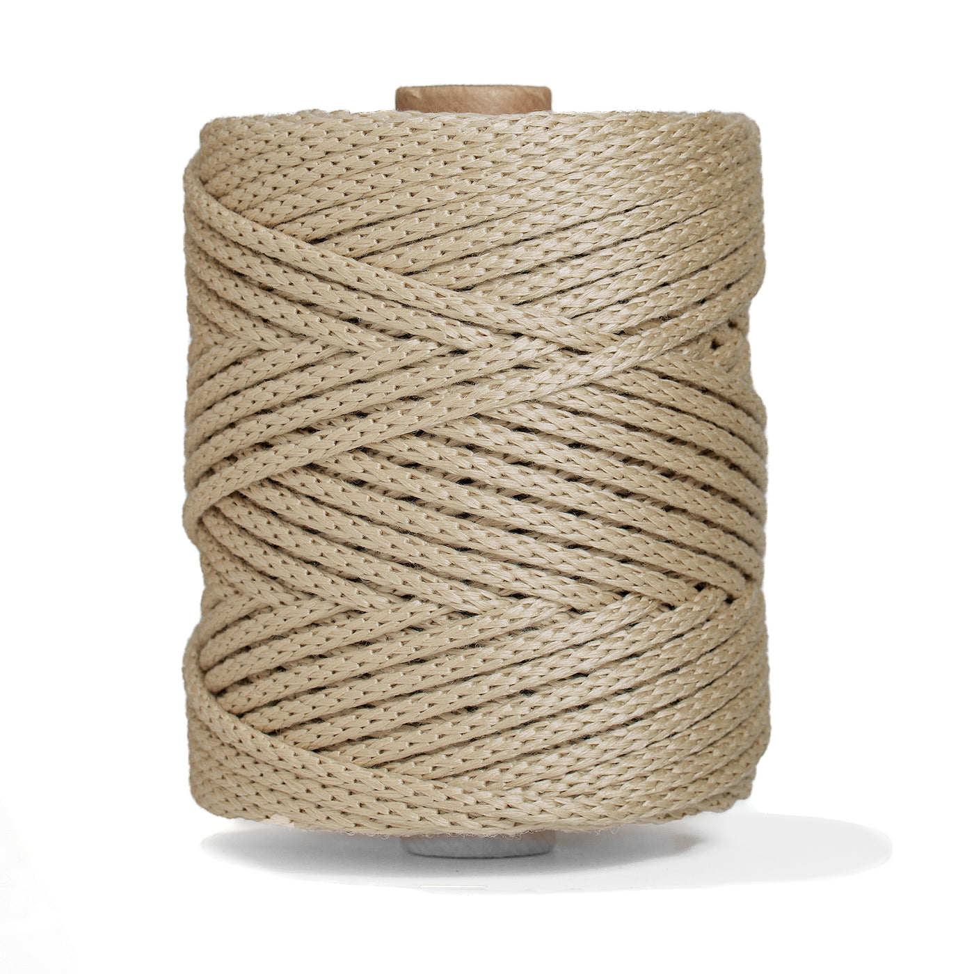 OUTDOOR RECYCLED BRAIDED CORD 6 MM -  OAT COLOR