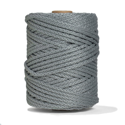 OUTDOOR RECYCLED BRAIDED CORD 6 MM -  SOFT GRAY COLOR