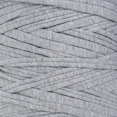 Recycled T-Shirt Fabric Yarn - Gray Color