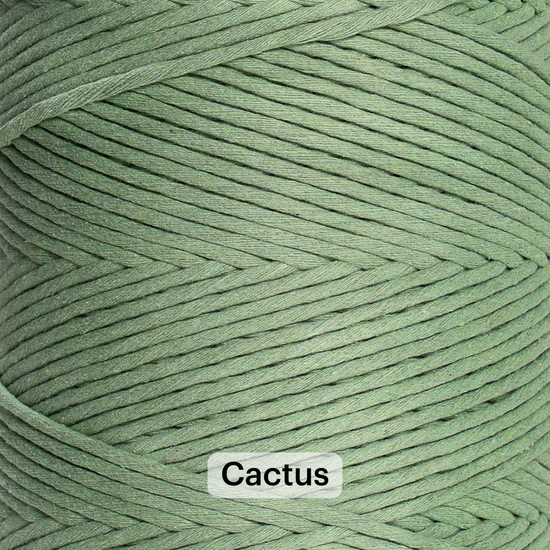 SOFT COTTON CORD ZERO WASTE 4 MM - 1 SINGLE STRAND - SAMPLES