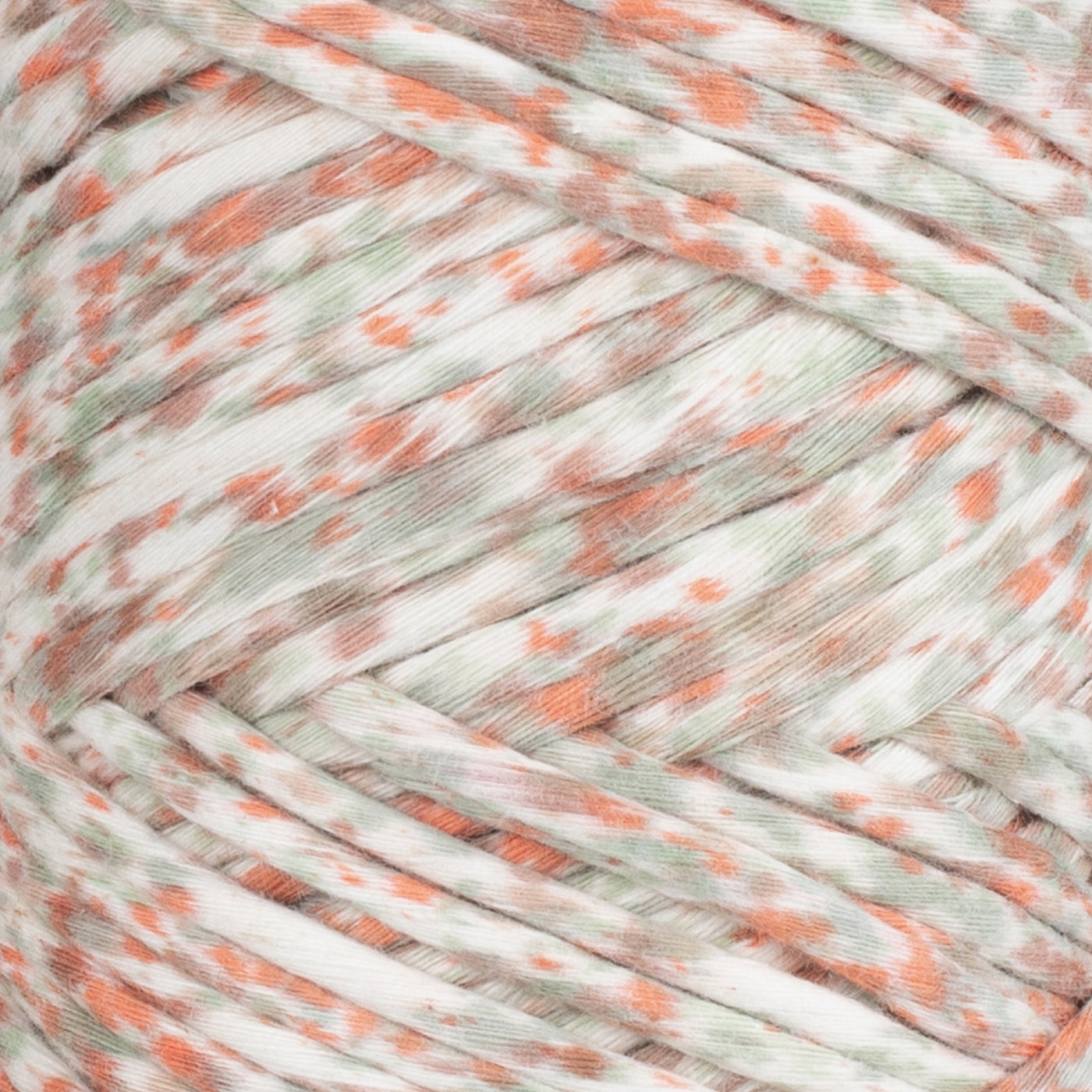 Hand Painted Confetti Soft Cotton Cord 4mm - 1 Single Strand - Cardinal