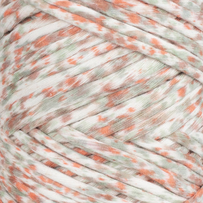 Hand Painted Confetti Soft Cotton Cord 4mm - 1 Single Strand - Cardinal