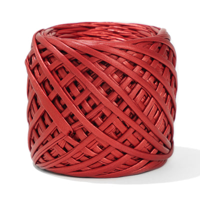 Fabric Yarn Leather T-Shirt Yarn Cherry Color