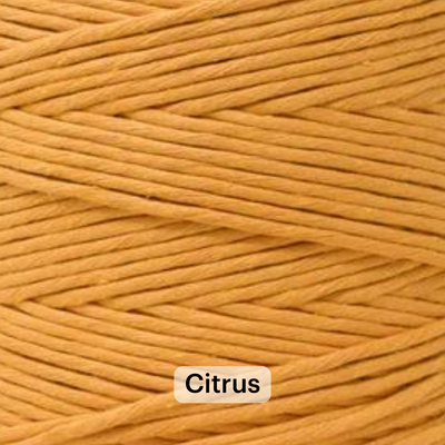 SOFT COTTON CORD ZERO WASTE 4 MM - 1 SINGLE STRAND - SAMPLES