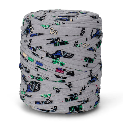 Printed Recycled T-Shirt Fabric Yarn - City Fun