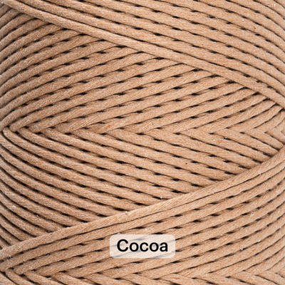 SOFT COTTON CORD ZERO WASTE 4 MM - 1 SINGLE STRAND - SAMPLES