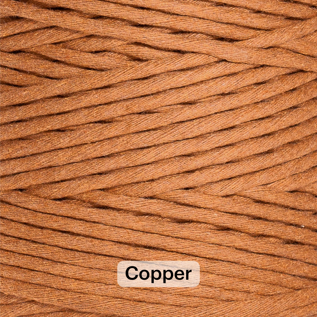 SOFT COTTON CORD ZERO WASTE 4 MM - 1 SINGLE STRAND - SAMPLES