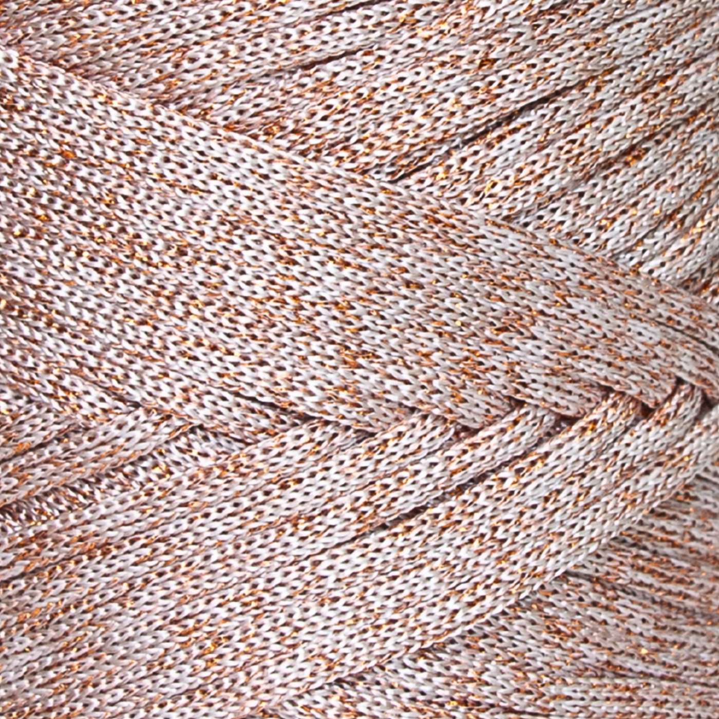 Poly Lurex Cord – 5mm Super Bulky Sparkle Crochet Yarn Copper Color ...