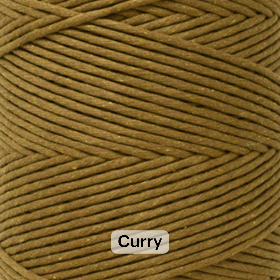 SOFT COTTON CORD ZERO WASTE 4 MM - 1 SINGLE STRAND - SAMPLES