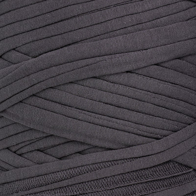 Recycled T-Shirt Fabric Yarn - Dark Gray Color