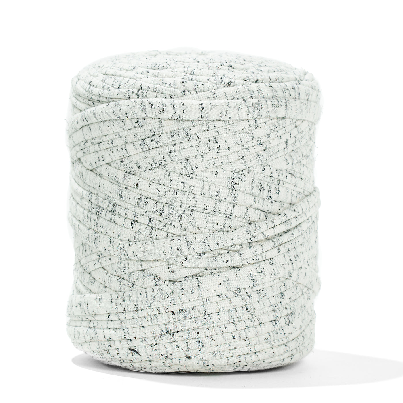 Printed Recycled T-Shirt Fabric Yarn - Salt and Pepper