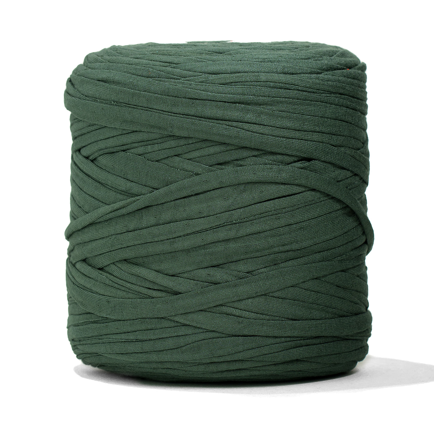 Recycled T-Shirt Fabric Yarn - Forest Green Color