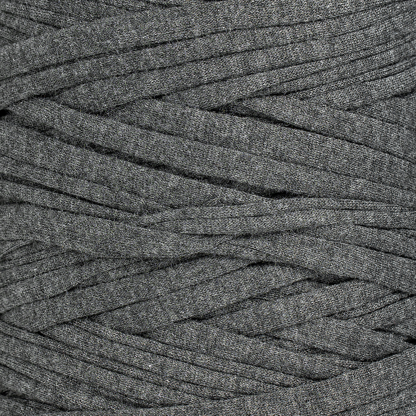 Recycled T-Shirt Fabric Yarn - Heather Gray Color