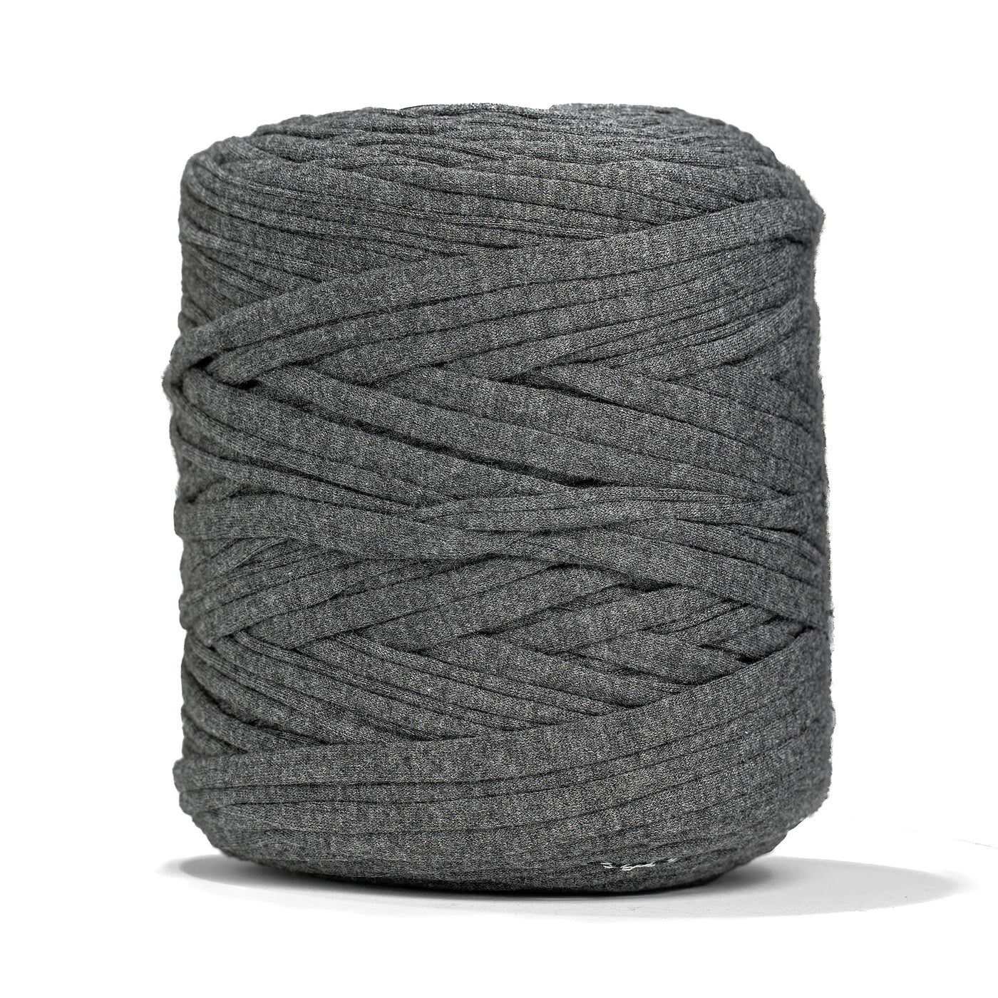 Recycled T-Shirt Fabric Yarn - Heather Gray Color