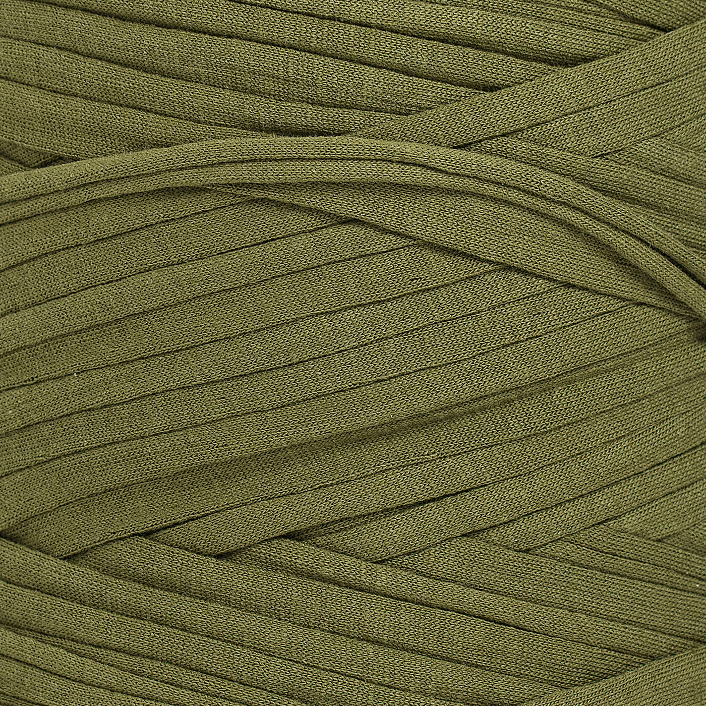 Recycled T-Shirt Fabric Yarn - Greenery Color