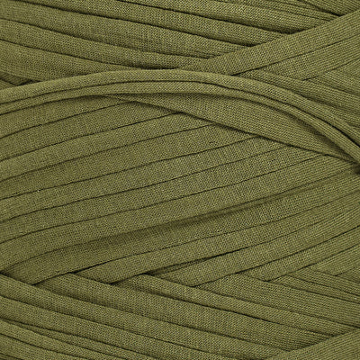 Recycled T-Shirt Fabric Yarn - Greenery Color
