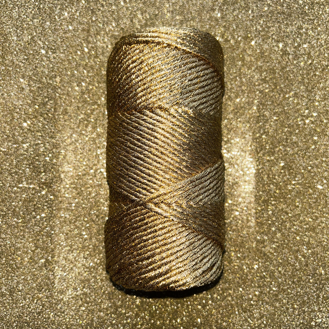 Holly Jolly Cord 3mm Single Strand - Gold