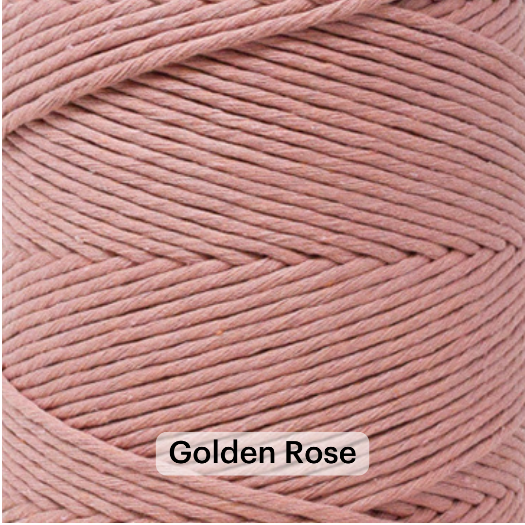 SOFT COTTON CORD ZERO WASTE 4 MM - 1 SINGLE STRAND - SAMPLES