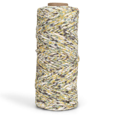 Hand Painted Confetti Soft Cotton Cord 4mm - 1 Single Strand - Goldfinch