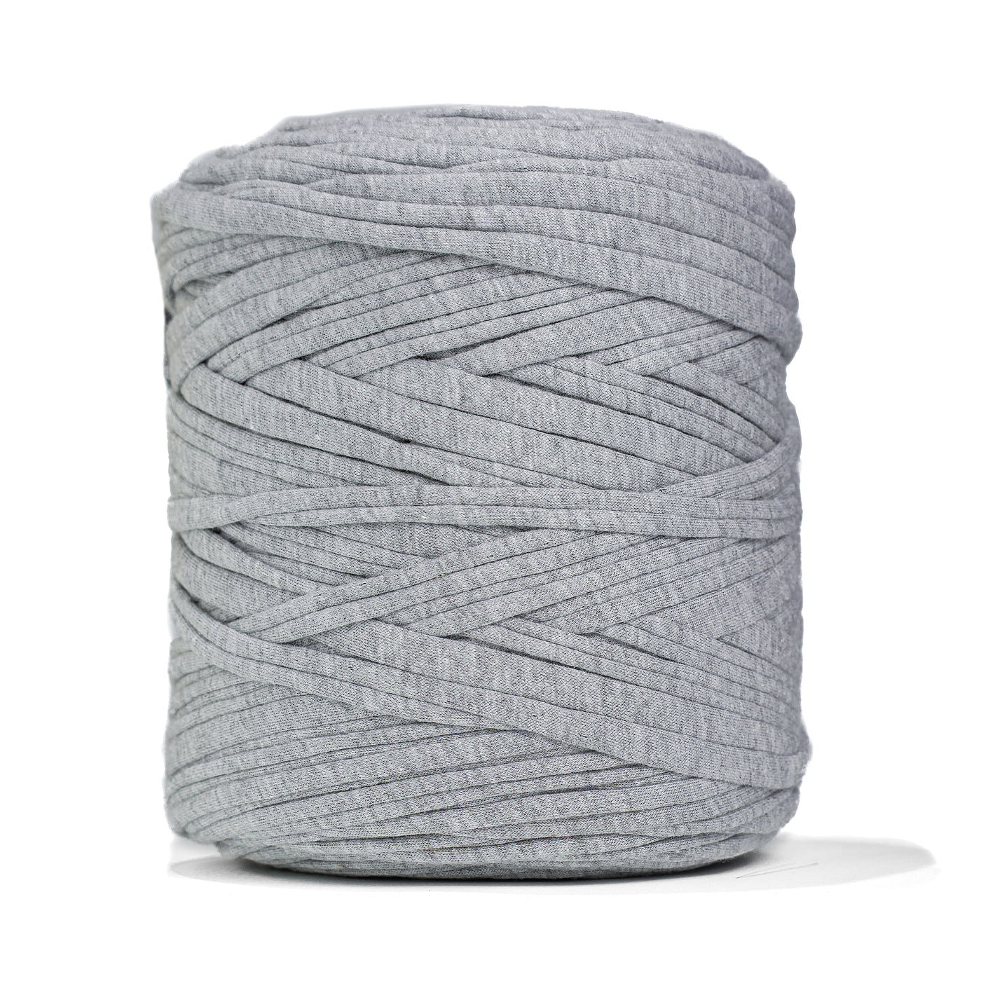 Recycled T-Shirt Fabric Yarn - Gray Color