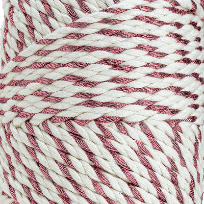 Holly Jolly Rope 3mm 3ply - Rose Gold