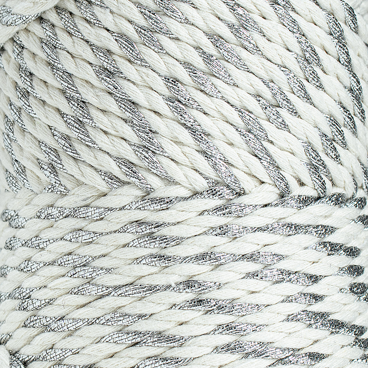 Holly Jolly Rope 3mm 3ply - Silver