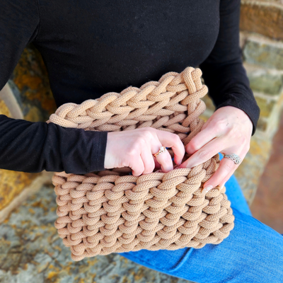 Hand Crochet Clutch DIY Kit by Ganxxet x Cord + Quartz