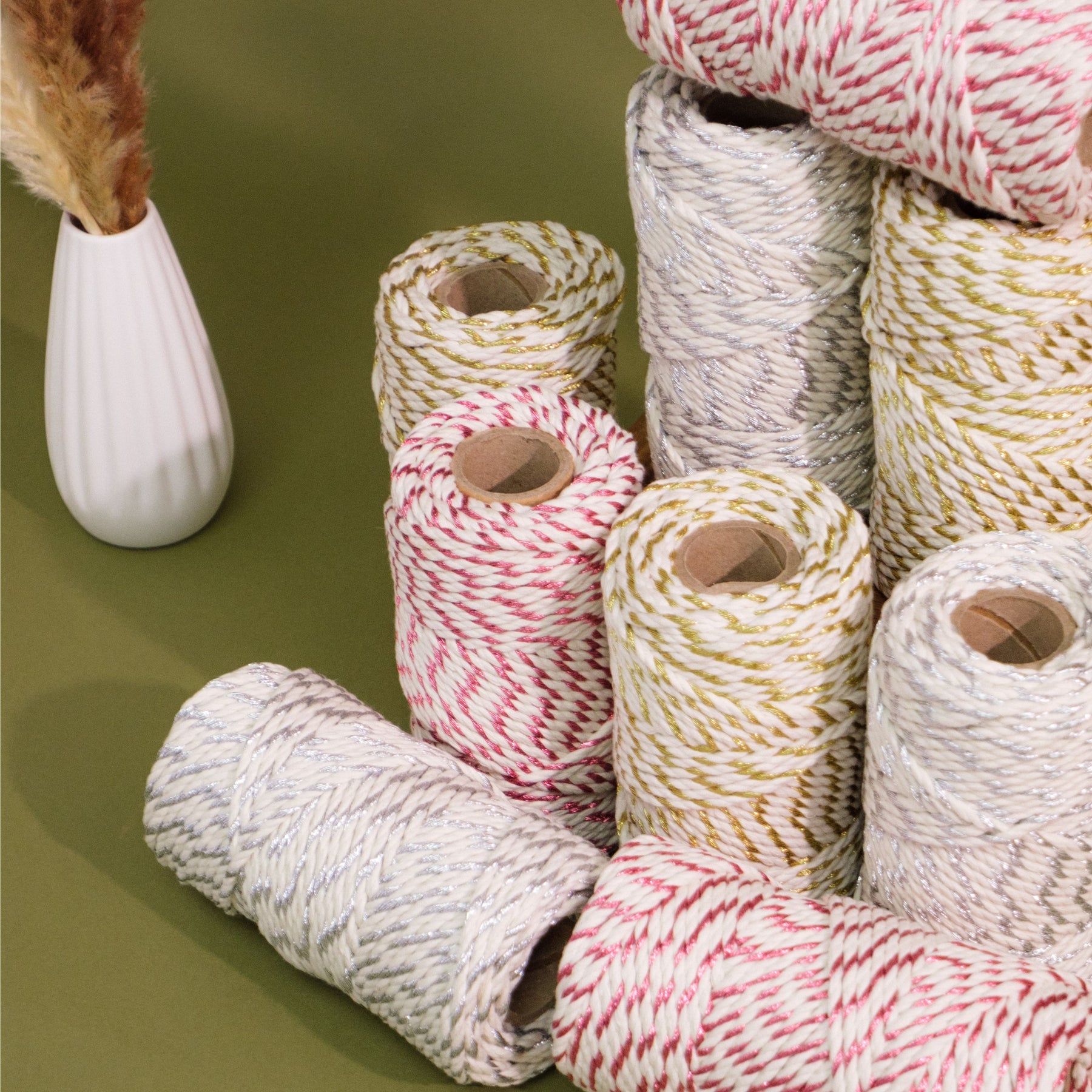 Holly Jolly Rope 3mm 3ply - Silver – Ganxxet