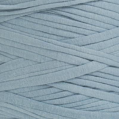 Recycled T-Shirt Fabric Yarn - Ice Blue Color