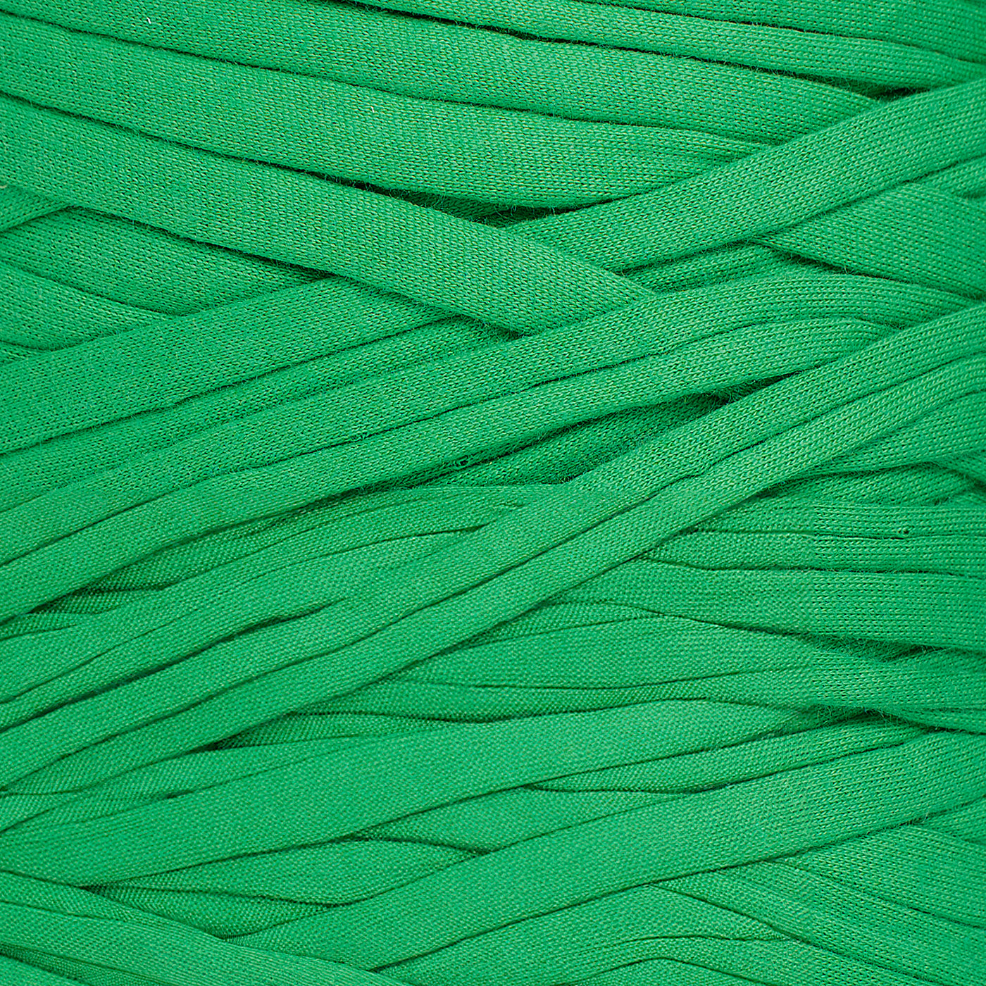 Recycled T-Shirt Fabric Yarn - Irish Green Color