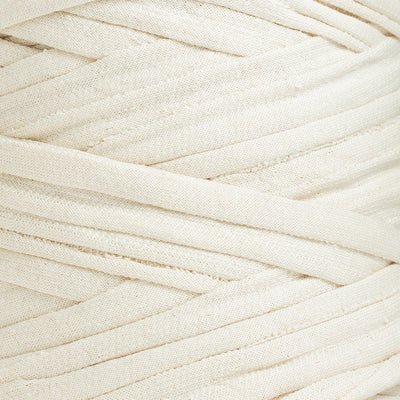 Recycled T-Shirt Fabric Yarn - Ivory Color