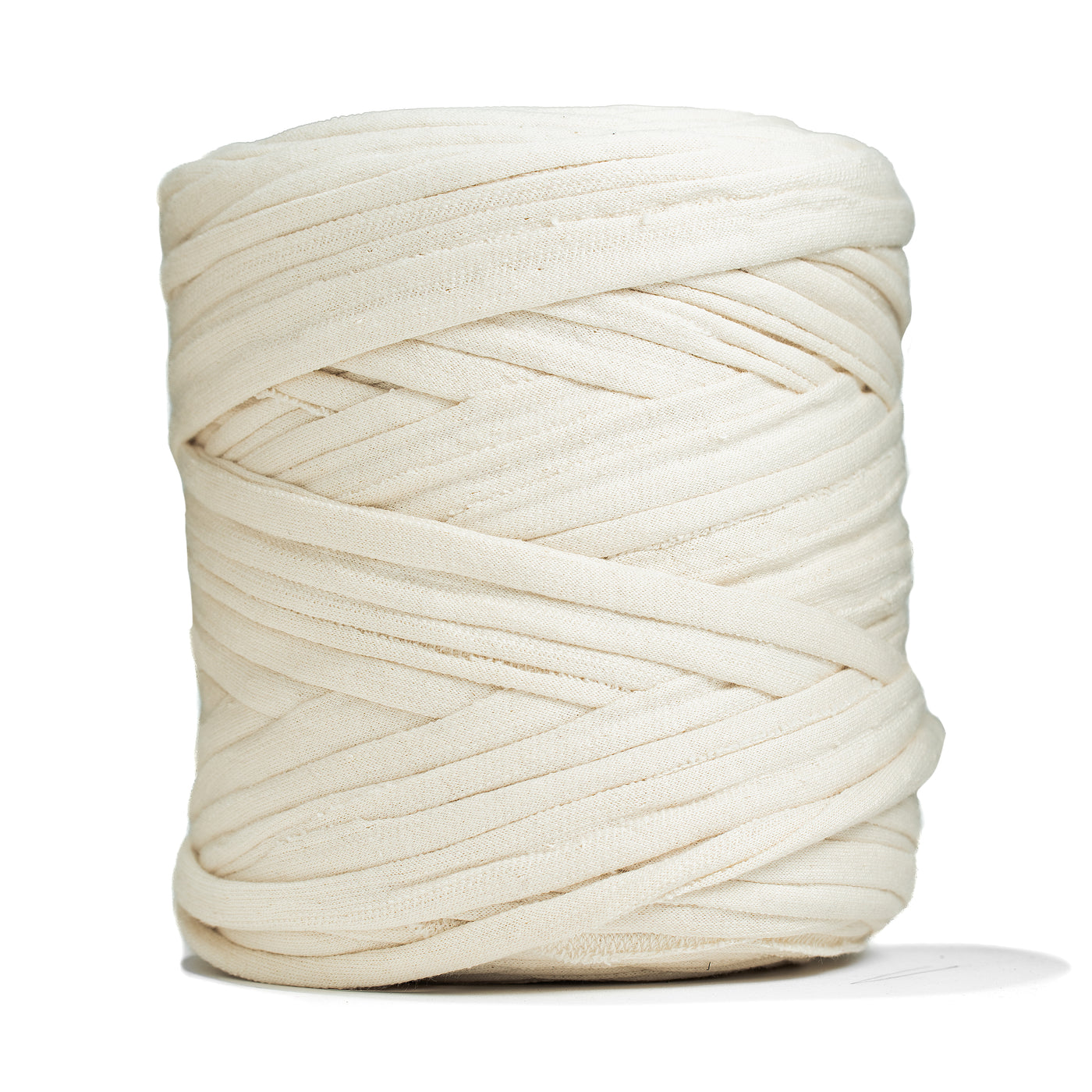 Recycled T-Shirt Fabric Yarn - Ivory Color