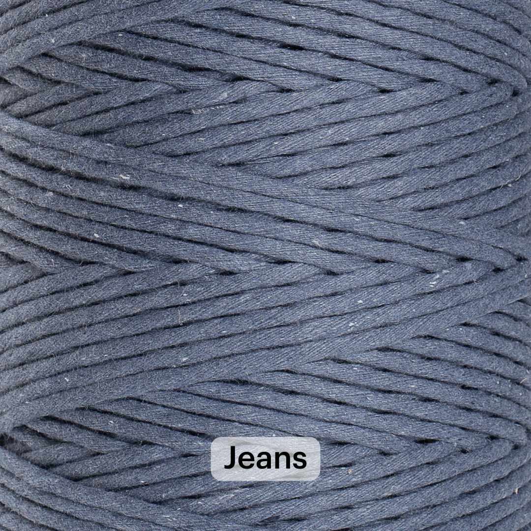 SOFT COTTON CORD ZERO WASTE 4 MM - 1 SINGLE STRAND - SAMPLES