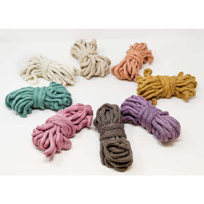 JUMBO SOFT COTTON CORD ZERO WASTE 8 MM - 1 SINGLE STRAND - SAMPLES