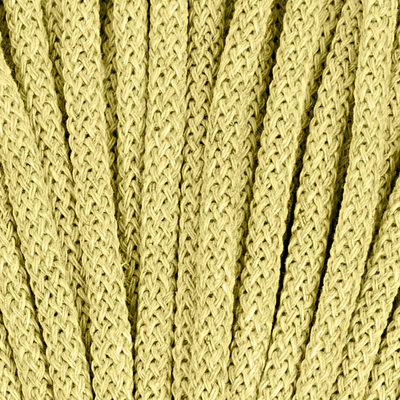 5mm Braided Cord – Lemon Yellow Color
