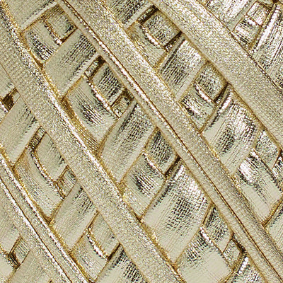 Fabric Yarn Metallic T-Shirt Yarn Light Gold Color