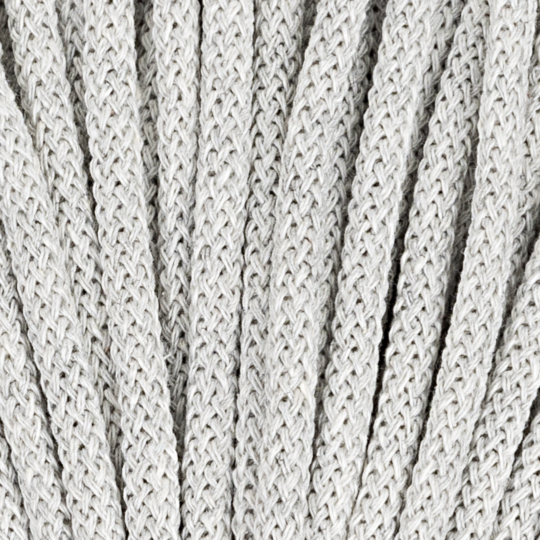5mm Braided Cord – Light Gray Color