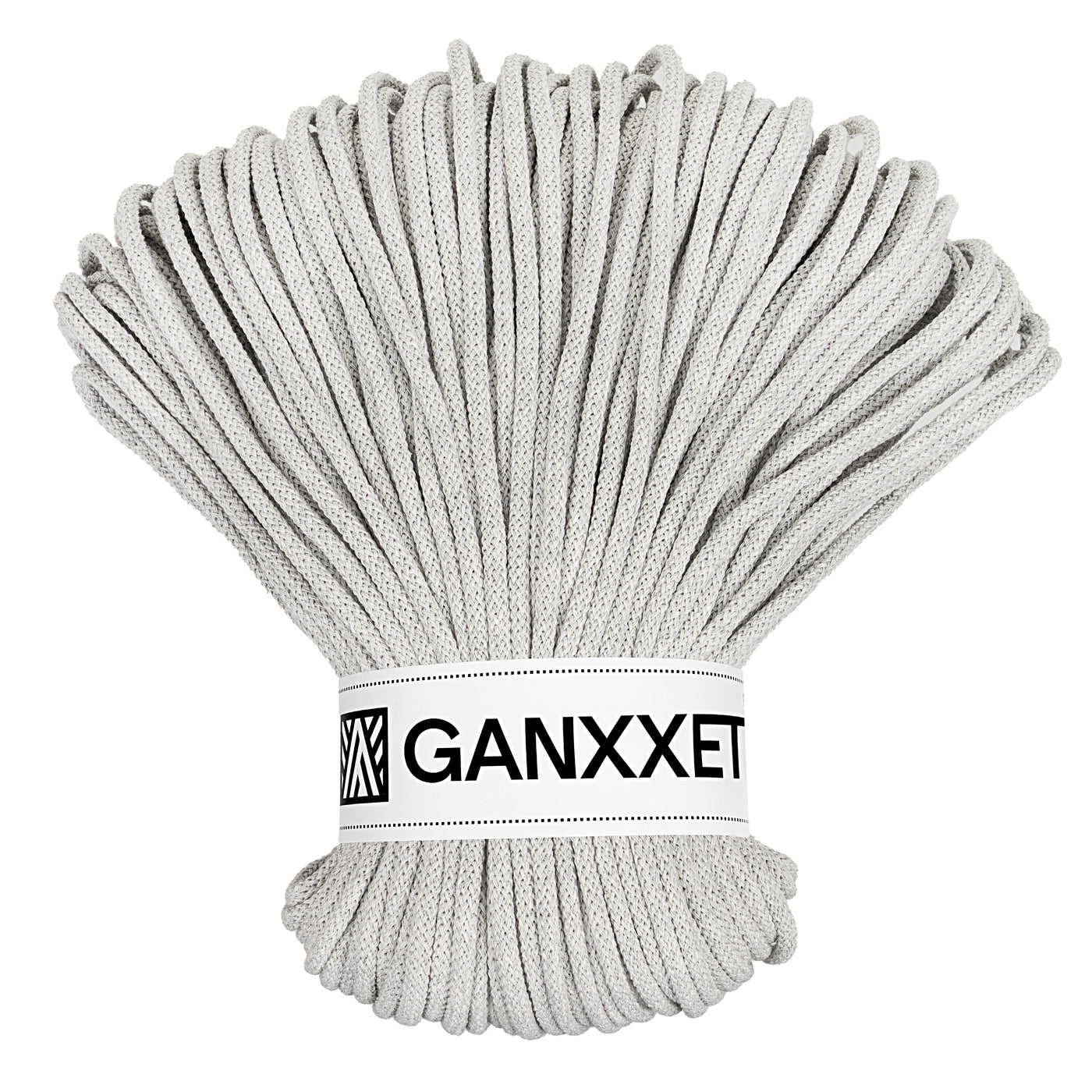 5mm Braided Cord – Light Gray Color