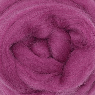 MERINO WOOL ROVING - BOUGAINVILLEA
