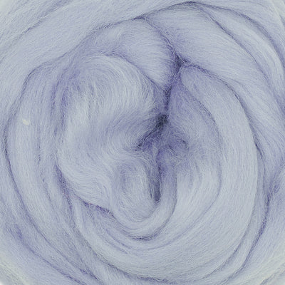 MERINO WOOL ROVING - CLOUD GRAY