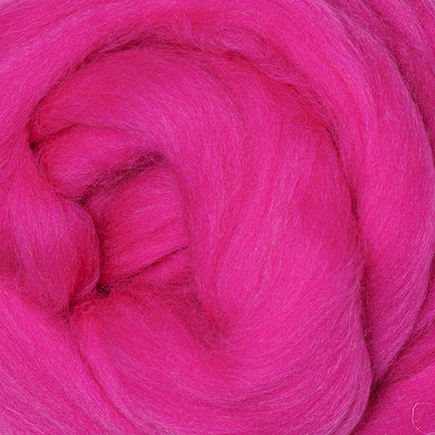 MERINO WOOL ROVING - FRENCH PINK