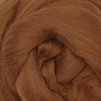MERINO WOOL ROVING - HAZELNUT