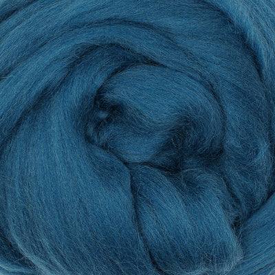 MERINO WOOL ROVING - INDIGO BLUE