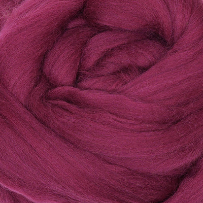 MERINO WOOL ROVING - MERLOT