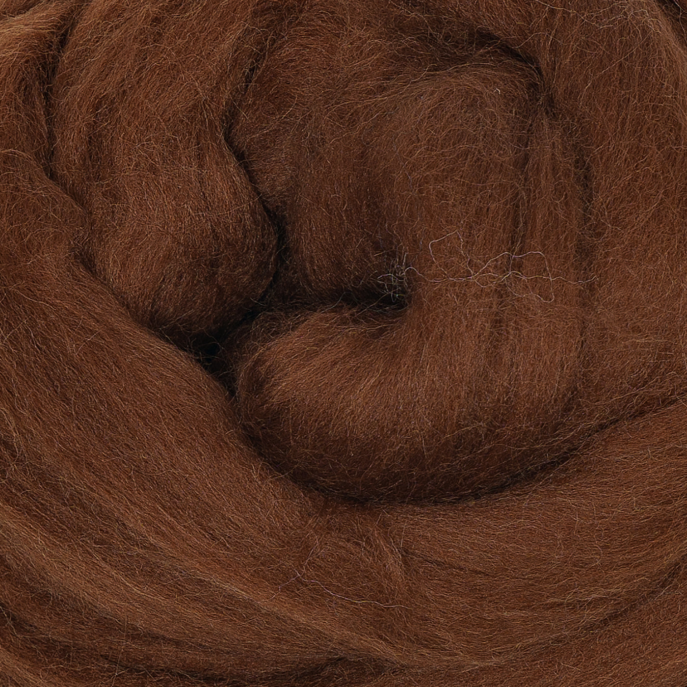 MERINO WOOL ROVING - MILK CHOCOLATE